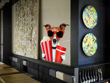 Load image into Gallery viewer, Dog wall sticker, funny dog, movie night wall decal, funny animal decor cfb 77