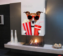 Load image into Gallery viewer, Dog wall sticker, funny dog, movie night wall decal, funny animal decor cfb 77