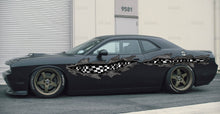 Load image into Gallery viewer, Car vinyl full color tribal Checkered flag decal Full color side graphics sticker Racing wrap Flag vinyl