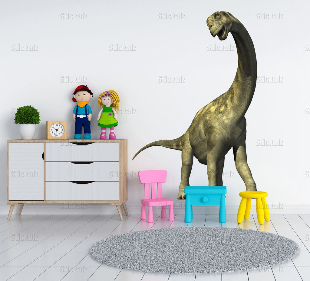 Dinosaur Full Color Decal, Diplodocus Full color sticker, wall art cn 019