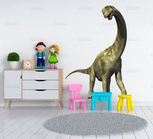 Load image into Gallery viewer, Dinosaur Full Color Decal, Diplodocus Full color sticker, wall art cn 019