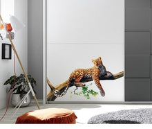 Load image into Gallery viewer, Leopard wall decal, Leopard Full Color Decal, Leopard Full color sticker, wall art cn 024