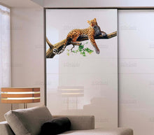 Load image into Gallery viewer, Leopard wall decal, Leopard Full Color Decal, Leopard Full color sticker, wall art cn 024