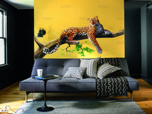 Load image into Gallery viewer, Leopard wall decal, Leopard Full Color Decal, Leopard Full color sticker, wall art cn 024