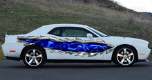 Load image into Gallery viewer, 3D Dragons Car Wrap, Dragon Ripped Metal Car Vinyl, Creature Pride Car Vinyl, Lizard Full Color Car Side Graphics