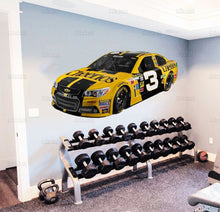Load image into Gallery viewer, Wall decal cars Boys room wall art car Cool decor for living room Auto car themeart Large decal for wall Full color decal wall art