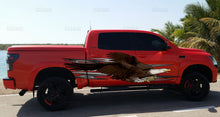 Load image into Gallery viewer, Customized Stickers, Car Decals for Men, Car vinyl full color tribal decal, American Flag Car Decal, Car wrap design for Pickups