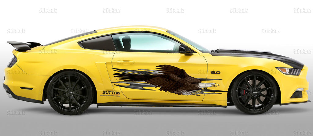 American Pride car graphics, Tribal racing stripes vinyl decal, vinyl full color Patriotic stickers, Decal for sport