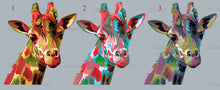 Load image into Gallery viewer, Giraffe Animal Wall decal, Giraffe Animal Wall sticker, modern art, stickers for boys bedroom Multi Color AN-212