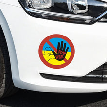 Load image into Gallery viewer, Stand for Ukraine Car Vinyl, Car Vinyl Decal Pray for Ukraine, Support Ukraine Decal, Stop War Car Sticker, No War Car Decal