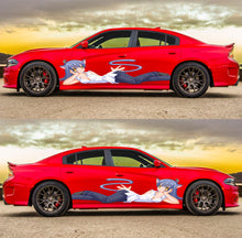 Load image into Gallery viewer, Sexy Anime Stickers, Manga Theme Side Car Wrap, Full Color Car Vinyl Design, Vinyl Decal, Large Vehicle Graphics Wrap