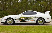 Load image into Gallery viewer, Warrior Girl Anime Sticker, Sexy Anime Stickers, Japanese Anime Vehicle Livery, Anime Car Wrap Side, Cast Vinyl Wrap, Racing Car Decal