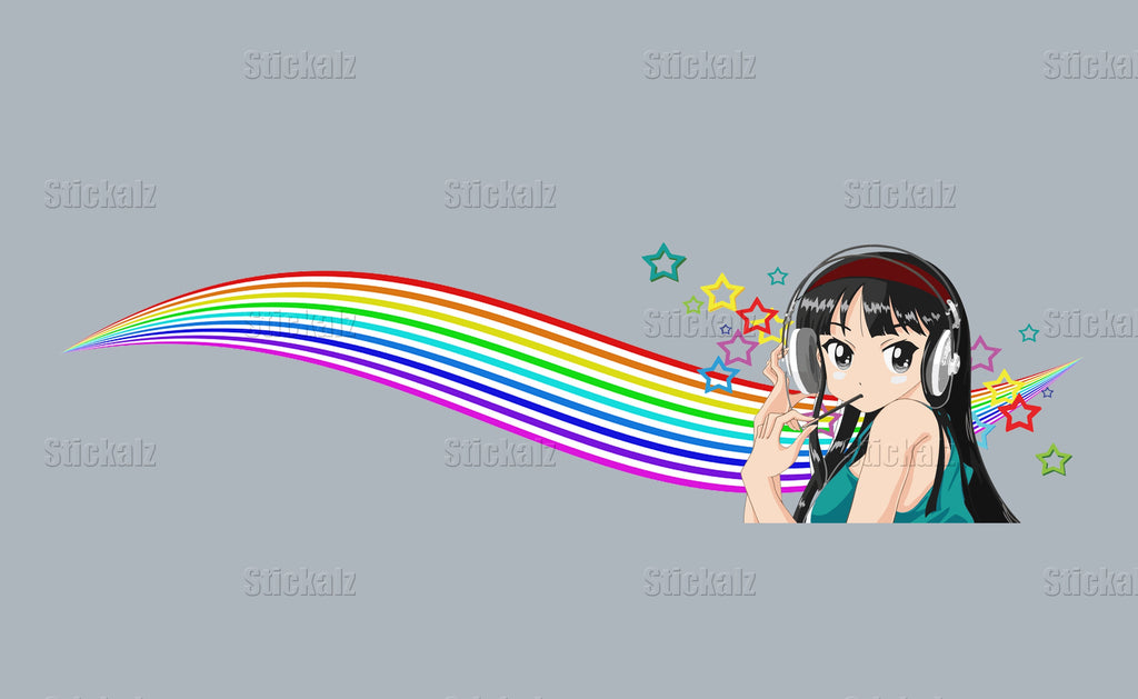 Anime Car Wrap, Sexy Anime Stickers, Manga Theme Side Car Wrap, Street Racing Graphic, Anime Car Vinyl Decal, Large Vehicle Graphics