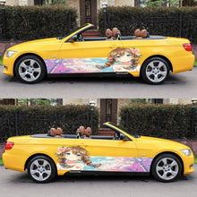 Load image into Gallery viewer, Anime Car Wrap Side, Anime Stickers, Manga Theme Side Car Wrap, One Piece Car Decal, Anime Car Vinyl Decal, One part mirrored