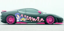 Load image into Gallery viewer, Anime Car Vinyl Decal – JDM Itasha Wrap for Hood, Door, or Side – Full Color Waifu Sticker for Drift Cars, Tuners, or Show Builds