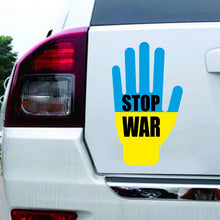 Load image into Gallery viewer, No War Car Decal, Support Ukraine Stickers, Stop War Car Decal, Stickers in support of Ukraine, Stand for Ukraine Car Vinyl