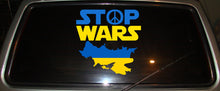 Load image into Gallery viewer, Stand for Ukraine Car Vinyl Decal, No War Decals, Support Ukraine Stickers, Stop Wars label, Pray for Ukraine Car Vinyl Stickers