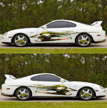 Load image into Gallery viewer, Warrior Girl Anime Sticker, Sexy Anime Stickers, Japanese Anime Vehicle Livery, Anime Car Wrap Side, Cast Vinyl Wrap, Racing Car Decal
