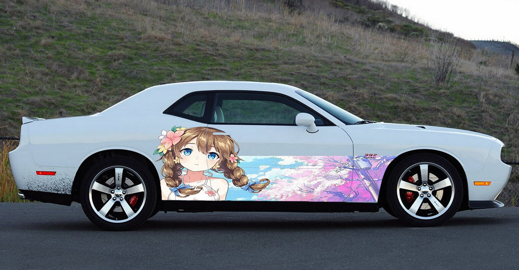 Anime Car Wrap Side, Anime Stickers, Manga Theme Side Car Wrap, One Piece Car Decal, Anime Car Vinyl Decal, One part mirrored