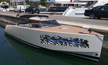 Load image into Gallery viewer, Checkered 3D Dragons Tribal Ripped Metal Car Vinyl, Dragons Boat Wrap, Wrap Vinyl, Tribal Flames Decals, Ranger Boat Decals and Stickers