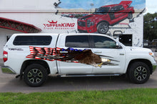 Load image into Gallery viewer, Bold Eagle Truck Side Stickers, USA Flag Car Wrap Decal, Eagle Vinyl, American Pride Graphics, USA Flag Decal for jeep