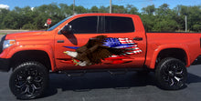Load image into Gallery viewer, Tribal Patriotic Car street racing graphic US Flag Wrap, American pride Graphics, Stripes Auto Bumper Stickers