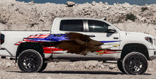Load image into Gallery viewer, 3D US Flag Ripped Metal Car Vinyl, US eagle Car wrap, Vinyl American pride Graphics, Side Decals stickers and decals