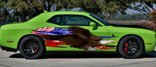 Load image into Gallery viewer, American flag decal Full color Car side graphics vinyl sticker USA flag Car wrap US eagle Car Wrap Racing Patriotic