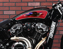 Load image into Gallery viewer, USA Racing Stickers, US Eagle Ripped Metal Motorcycle Vinyl, Dirt bike stickers, Dirt Bike Decals, American Flag Decals