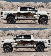 Load image into Gallery viewer, 3D US eagle Ripped Metal Car Vinyl Checkered flag wrap Racing flag jeep Graphics Side Decals Graphics Vinyl Stickers