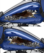 Load image into Gallery viewer, USA Racing Stickers and Decals, US Eagle Ripped Metal Motorcycle Vinyl, Dirt bike stickers, Dirt Bike, American Flag
