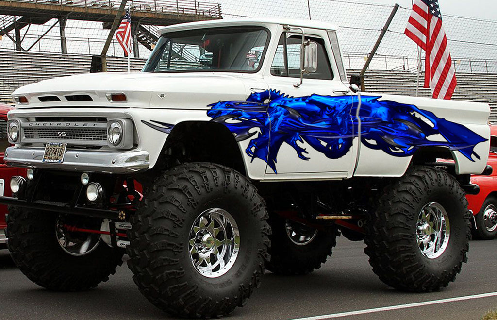 3D Dragons Car Wrap, Dragon Vinyl, Racing Stripes Vinyl, Cool Decals for jeep Wrap Design