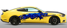 Load image into Gallery viewer, 3D Dragons Car Wrap Ripped Metal Full Color Vinyl , Car Vinyl Design Dragon Wrap Tribal Lizard Street Racing