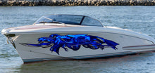 Load image into Gallery viewer, 3D Sword Ripped Metal Vinyl Wrap ,Boat Decals, Watercraft Vinyl, Tribal Yacht Vinyl, Ranger Boat Decals and Stickers
