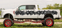 Load image into Gallery viewer, Tribal skulls car vinyl 3D Car Graphic Skull Car Wrap, Skull Car Vinyl, Skull Car Graphics, Tribal skull racing stripes, skull dercor car