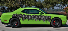 Load image into Gallery viewer, Skulls 3D Car Graphic, Ripped Metal Full Color Car Vinyl Design, Sculls Car wrap, Car Vinyl Skeleton, Skull Full Color Car Vinyl Design