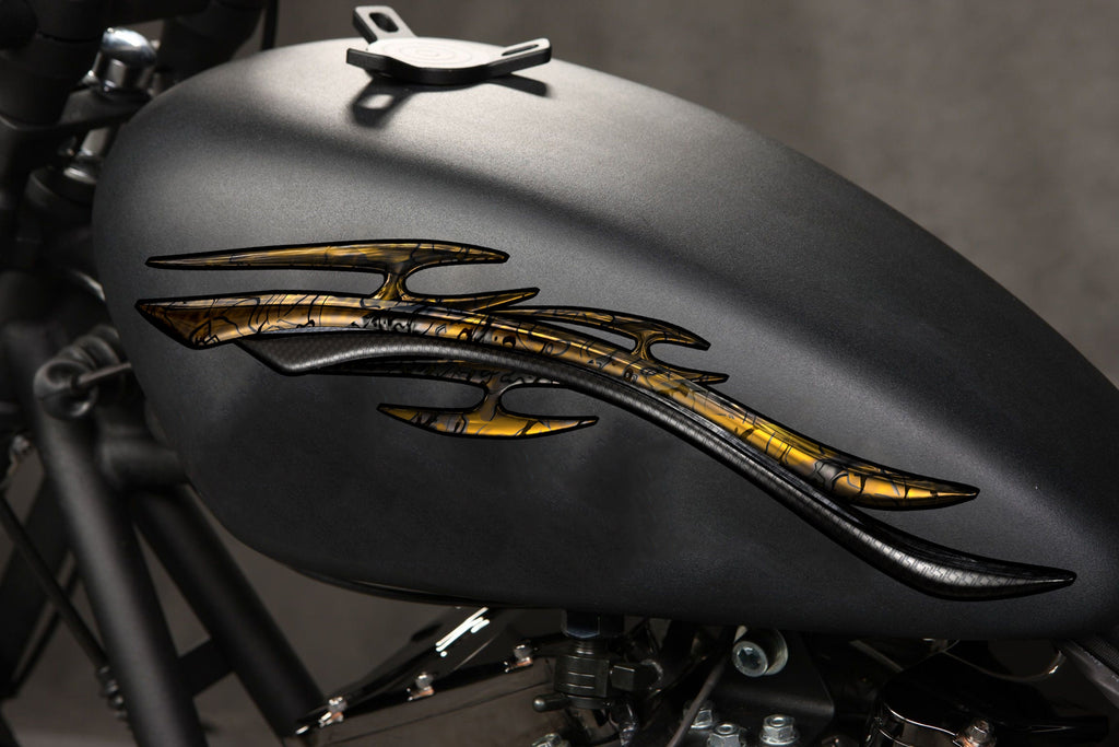 Tribal Chopper Graphics, Chopper Graphic Decal, Tribal Crotch Rocket Wrap, Weapon Bike Vinyl, 3D Graphics of a Motorcycle Sticker
