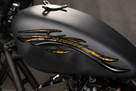 Tribal Chopper Graphics, Chopper Graphic Decal, Tribal Crotch Rocket Wrap, Weapon Bike Vinyl, 3D Graphics of a Motorcycle Sticker