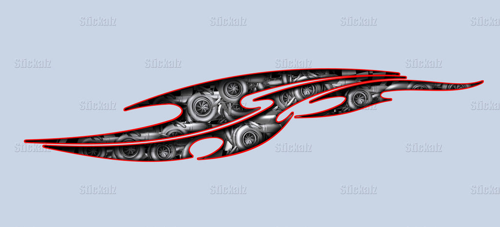 3D Sword Ripped Metal Vinyl Wrap ,Tattoo Boat Decals, Watercraft Vinyl, Tribal Yacht Vinyl, Ranger Boat Decals and Stickers
