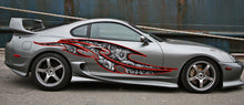 Load image into Gallery viewer, Ripped Metal Turbo Street Racing Graphic, Car Vinyl Full Color Tribal Decal Graphics Sticker, Street Legal Decal
