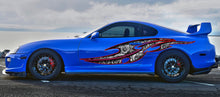 Load image into Gallery viewer, Ripped metal Tribal tattoo street racing graphic, Full color Car vinyl Design Turbines Car vinyl, Auto Wrap performance