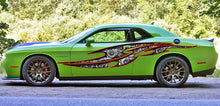 Load image into Gallery viewer, Ripped Metal Turbo Street Racing Graphic, Car Vinyl Full Color Tribal Decal Graphics Sticker, Street Legal Decal