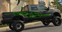 Load image into Gallery viewer, 3D Skull graphic car wrap, Tribal Skulls street racing graphic, Full color tribal skulls car decal, Cool decals for cars, skull car sticker