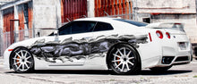 Load image into Gallery viewer, Dragons Car Wrap Ripped Metal Full Color Wrap Ripped Metal, Full Color Car Vinyl Design, Tribal Racing Stripes