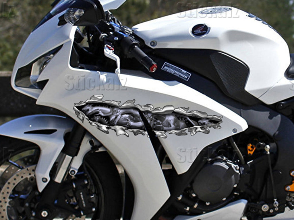 Dragons Crotch Rocket Wrap, Dragon Bike Vinyl, Chopper Graphics, 3D Graphics of a Motorcycle sticker