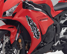 Load image into Gallery viewer, Dragons Crotch Rocket Wrap, Dragon Bike Vinyl, Chopper Graphics, 3D Graphics of a Motorcycle sticker
