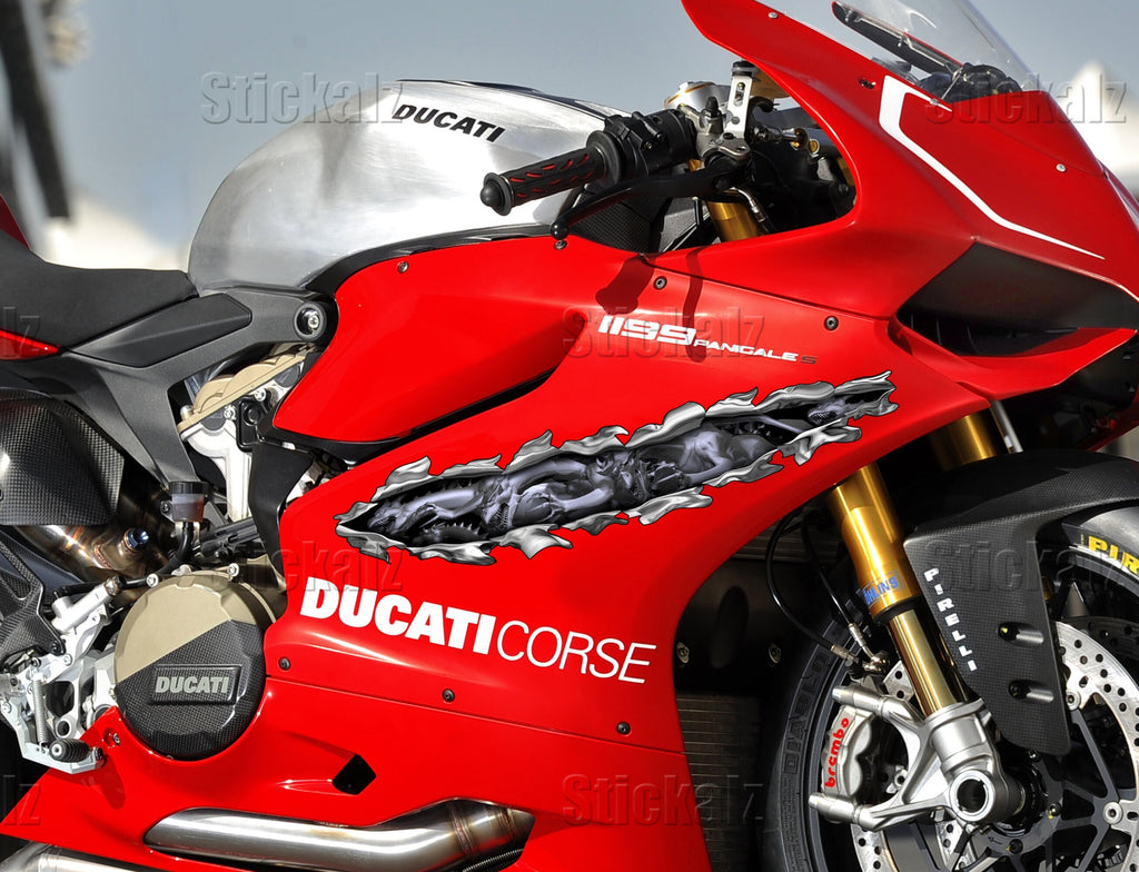 Dragons Ripped Metal Motorcycle Vinyl, Dirt Bike Wrap, Racing Bike Vinyl, Dragons Pride Sport Bike Vinyl, Bike Wrap