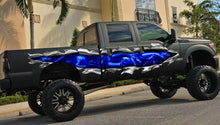 Load image into Gallery viewer, 3D Dragons Ripped Metal Car Vinyl, Full color tribal Dragon, Car Vinyl Graphics Side Decals Creature Car Vinyl Stickers