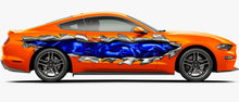 Load image into Gallery viewer, Tribal 3D Dragon street racing graphic Ripped Metal full color Car vinyl Design Dragons Car wrap Car vinyl