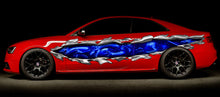 Load image into Gallery viewer, 3D Dragons decal Full color Car side graphics vinyl sticker Snake Car wrap Dragon Car vinyl Tribal Lizard car graphics